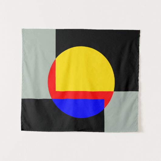 volle maan wandkleed (Voorkant (horizontaal))