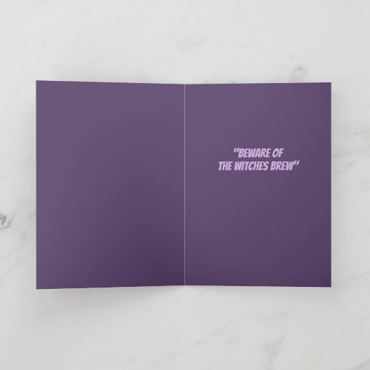 Volle Maan Witching Time Halloween Kaart (Binnen)