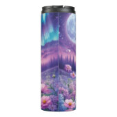 Volle maan witte wolf thermosbeker (Achterkant)