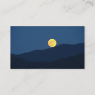Volle Maan Zakelijke Kaarten Oranje Volle Maan Visitekaartje