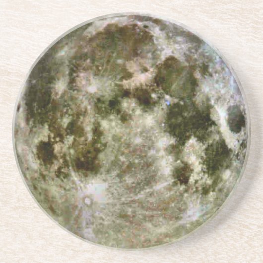 volle maan zandsteen onderzetter (Voorkant)