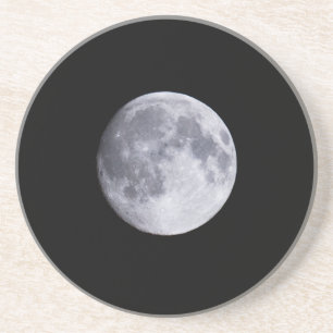 volle maan zandsteen onderzetter