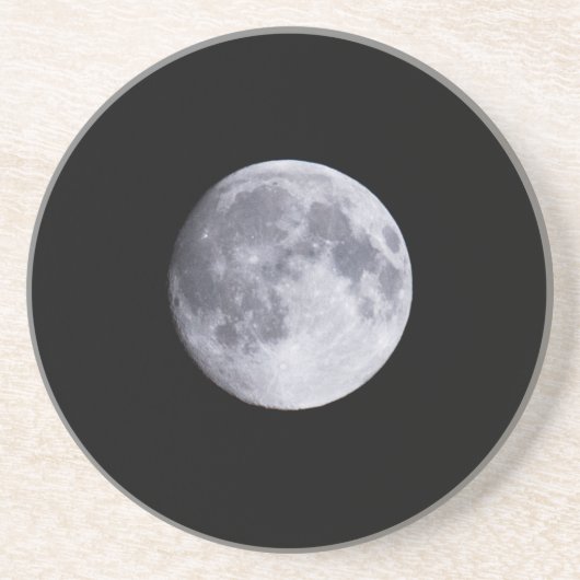 volle maan zandsteen onderzetter (Voorkant)