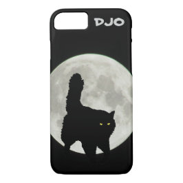 Volle Maan Zwarte Kat Stalking Case-Mate iPhone Case
