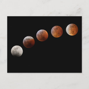 Volle Maanfasen Totale Maansverduistering   Colora Briefkaart