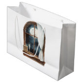 Volle-maanvenster Groot Cadeauzakje (Voorkant Gekanteld)