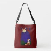 Volle-maanvos Crossbody Tas (Achterkant)