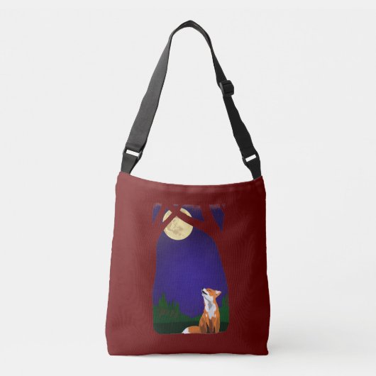Volle-maanvos Crossbody Tas (Voorkant)
