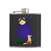 Volle-maanvos Heupfles (Voorkant)