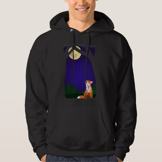 Volle-maanvos Hoodie (Voorkant)