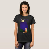 Volle-maanvos T-shirt (Voorkant volledig)