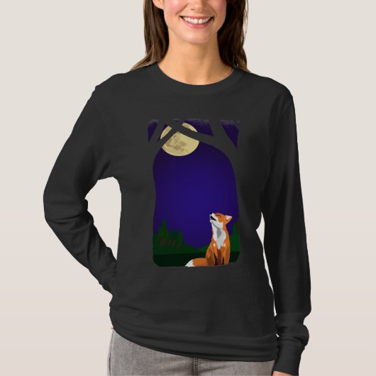 Volle-maanvos T-shirt (Voorkant)