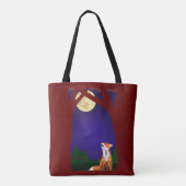 Volle-maanvos Tote Bag (Achterkant)