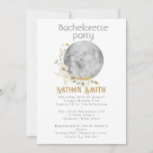 Volle Moon Wildflower Gold Waterverf Kaart (Voorkant)