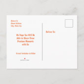 Volle Oogst Maan Bewaar de Datum Aankondigingskaart (Achterkant)