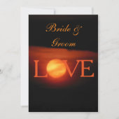 Volle Oogst Maan Huwelijksuitnodiging Kaart (Voorkant)