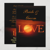 Volle Oogst Maan Huwelijksuitnodiging Kaart (Voorkant / Achterkant)