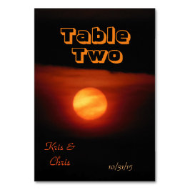 Volle Oogst Maan Trouwtafel Kaart