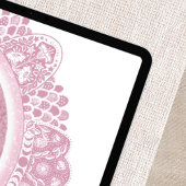 Volle roze maan | April Moon Illustratie Poster