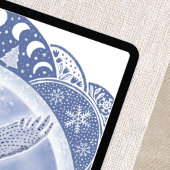 volle sneeuwmaan | Februari Uilen Maan Illustratie Poster