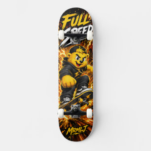 Volle Snelheid Gouden Bliksem Monster Skate Grafis Persoonlijk Skateboard