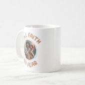 Volle trouw geen angst - Koning David Christelijk Koffiemok (Voorkant links)