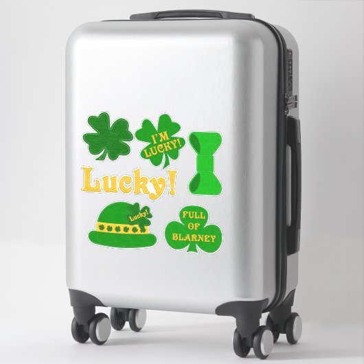 Volle van Blarney! | St. Patrick's Day Sticker (Koffer)
