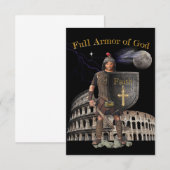 Volle wapenrusting van GOD Bedankkaart (Voorkant / Achterkant)