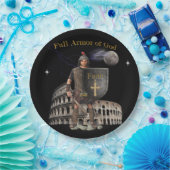 Volle wapenrusting van GOD Papieren Bordje (Feest)