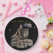 Volle wapenrusting van GOD Papieren Bordje (Feest)