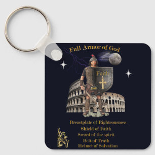 Volle wapenrusting van GOD Sleutelhanger