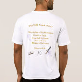 Volle wapenrusting van GOD T-shirt (Achterkant)
