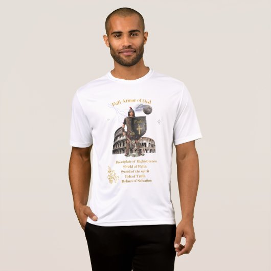 Volle wapenrusting van GOD T-shirt (Voorkant volledig)
