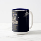 Volle wapenrusting van GOD Tweekleurige Koffiemok (Voorkant rechts)