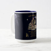 Volle wapenrusting van GOD Tweekleurige Koffiemok (Voorkant links)