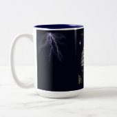 Volle wapenrusting van GOD Tweekleurige Koffiemok (Links)