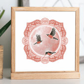 Volle-wormmaan | Maart Maan Illustratie Poster