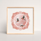 Volle-wormmaan | Maart Maan Illustratie Poster