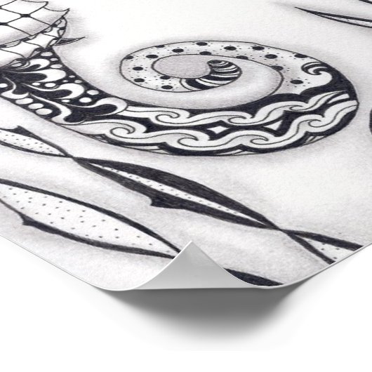 Volle zeepaardjes poster (Hoek)