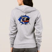 Volle Zip hoodie Carlsbad Cavegirls (Achterkant)