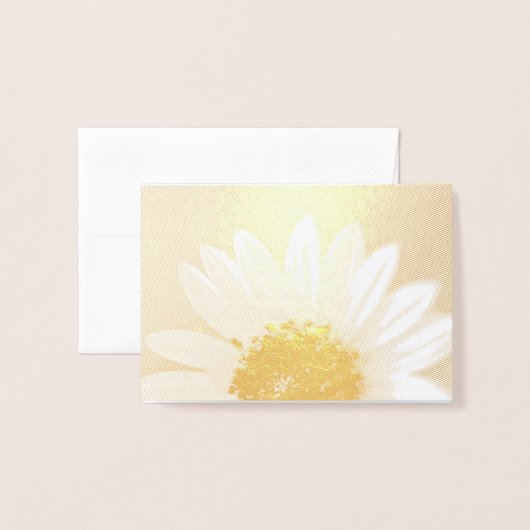 Volle Zonnebloem Folie Kaarten (Voorkant met envelop)