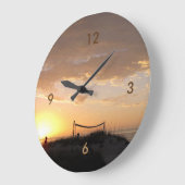 Volleball Beach Sunset Grote Klok (Hoek)