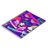 Volledig 80 Paarse collage Notitieboek (Linkerzijde)