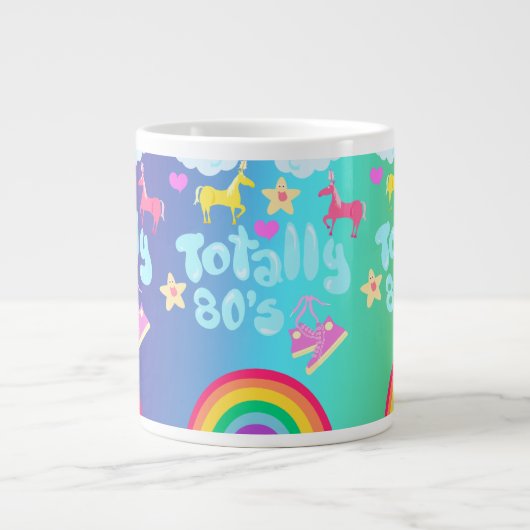Volledig 80 Rainbow Motto Grote Koffiekop (Voorkant)