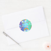 Volledig 80 Rainbow Motto Ronde Sticker (Envelop)