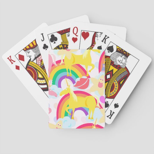 Volledig 80 Unicorn regenboogexplosie Pokerkaarten (Achterkant)