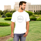 Volledig aangepast zwart wit afstuderen t-shirt