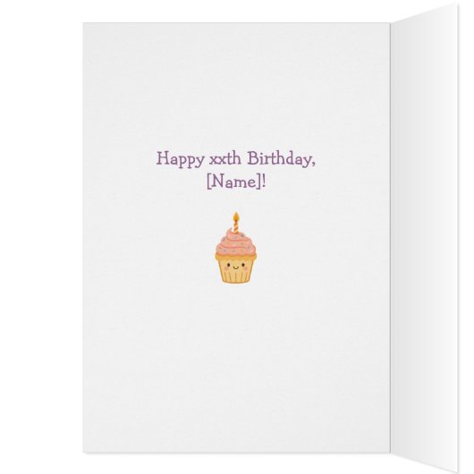 Volledig aangepaste achterkleindochter verjaardag (Binnen (Links))