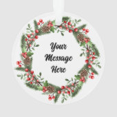 Volledig Aangepaste Baby's eerste Kerstmis Ornament (achterkant)