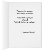 Volledig aangepaste oma kleindochter verjaardag Ka (Binnen (Rechts))